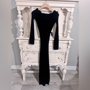 Express•Over the Shoulder Ribbed Bodycon Dress•Size S•NWT